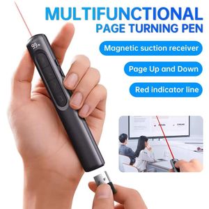 Stylo Pointeur Présentation Sans Fil – Télécommande PPT Rechargeable Type-C, Clicker PowerPoint 2.4GHz pour Bureau & Enseignement