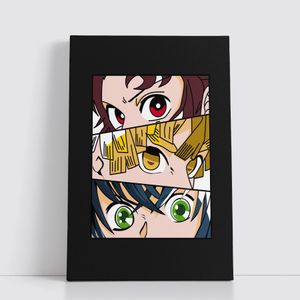 Asian Planet Tableau decoratif sur Toile 25x40 cm pour Anime attack on titan - Naruto - death note - Jujutsu Kaisen  1