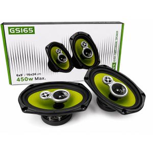 GSI65 Haut-Parleurs Voiture 6x9” 450W Max 3 Voies Coaxiaux - Paire