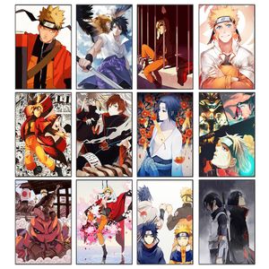 12 posters A5 Japan Anime Canvas Painting Uzumaki Naruto Sasuke