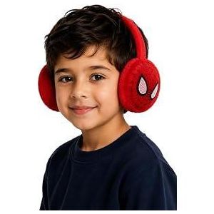 Cache-Oreilles Enfant Spider-Man en Peluche – Protège-Oreilles Doux pour l’Hiver