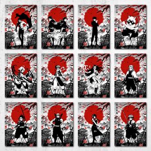 Epic Bloody Style Main Anime Characters, 12 Poster A5