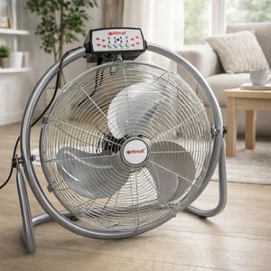 Ventilateur de sol-ITIMAT- professionnel -18pouces-95 wates -inox-- 3Vitesses - Argenté