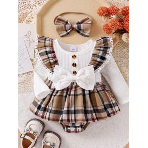 Robe pour bébé + une cravate pour les cheveux 