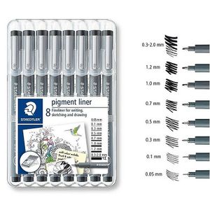 Staedtler Feutre à pigmentation liner 0,5 mm noir - prix pas cher