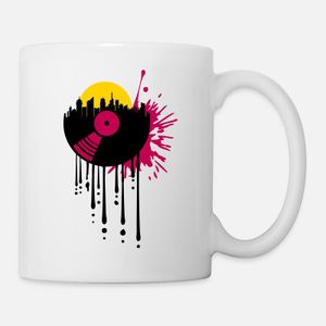 drop graffiti splash sun club vinyl city city silh Mug, Haut Qualité , كأس ,كوب مخصص ,هدية عيد ميلاد