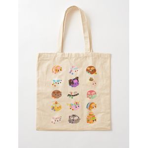 شخصيات متنوعة من Pui Pui Molcar - حقيبة يد كلاسيكية باللون الأزرق