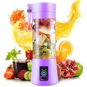 Mini mixeur portable pour smoothies et jus,Blender rechargeable USB, tasse de voyage pour jus de fruits