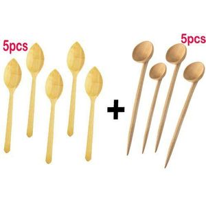 Offre Set de 5 Cuillères à Soupe avec 5 Cuillères en Bois d'Orange – Élégance et Praticité