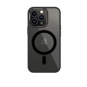 Pochette transparente Magsafe pour iphone 12 très Easy to use buttons Noir 