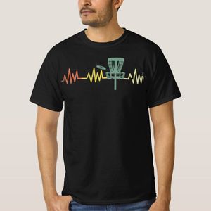 Vintage Disc Golf Retro Heartbeat Gift Disc Golf T-Shirt unique design - t shirt tres bon qualite