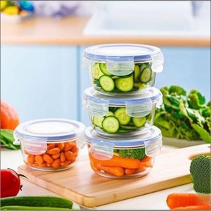 Lot de 4 boîtes en verre hermétiques – 250 ML chacun