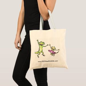 Tote Bag The Official "Iggy School of Iguana" Unique, haute qualité