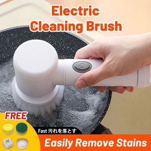 Generic Brosse électrique portative 5 en 1, outil de nettoyage d'évier de  cuisine salle de bains à prix pas cher