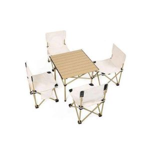 Ensemble de table et 4 chaises pliantes portable  pour le camping,pique-niques