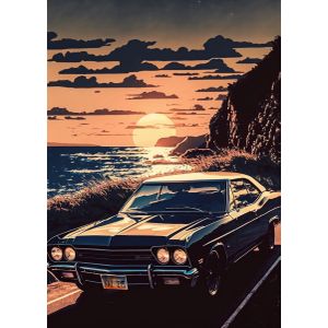1967 chevrolet impala  Poster Chambre Haute Qualité