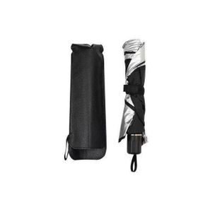 Couvre Pare-brise Parapluie pliable en titane et argent, bloc de lumière anti-chaleur voiture