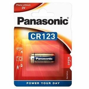 Panasonic Pile 3V CR123 au Lithium 3 volts Pour Appareil Photo,  longues durées de stockage 