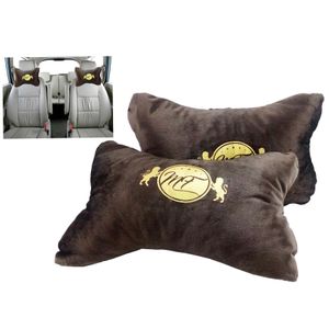 Coussins En Cuir Pu Mousse Coussin Appui-tête Coussin Auto Voiture Cou  Oreiller En Cuir PU Oreiller Cou Repose-tête Coussin Coussin 