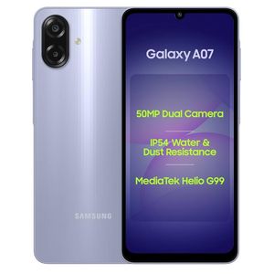 Samsung Smartphone Galaxy A07 - 6,7" -Stockage 64 GB - 4Go RAM 50MP Garantie 1 an societe-light violet