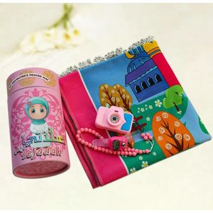 Tapis prière d'enfants avec tasbih et accessoires 