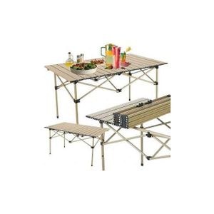Tables Pliantes d'extérieur et airs Table Pliante air Table de Camping Portable Table Pliante de décrochage de Voiture (95x55x50 cm)