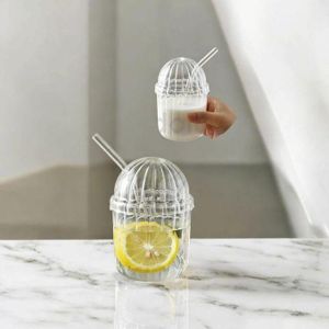 Tasse à Café Froid en Verre Transparent – Look Moderne et Raffiné