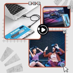 Disque dur externe 500 Go avec Batocera – Console rétro 100 000 jeux, compatible PC et Mac