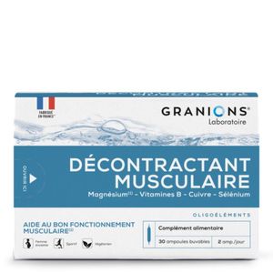 GRANIONS - Décontractant Musculaire B30 Ampoules