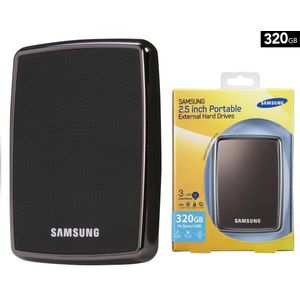Samsung Disque dur externe portable S2 320GB/Go USB 2.0 HXMU032DA/G22 (noir piano)