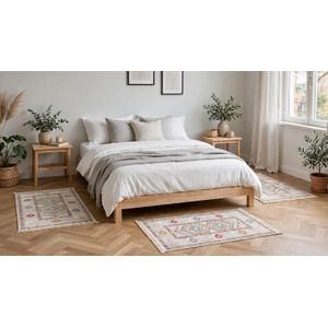 Lot 3 Tapis chambre à coucher 3D- ANTI TACHE