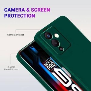 Case Coque Souple Liquid Silicone pour Infinix note 12 vert – Protection élégante et maniabilité