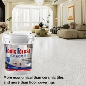 Revêtement de sol époxy effet marbre brillant Louis Forest Peinture époxy imperméable pour garage