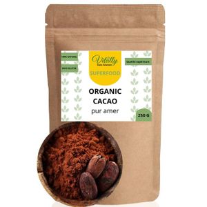 Pur Cacao En Poudre Maigre Non Sucré 250g Bio