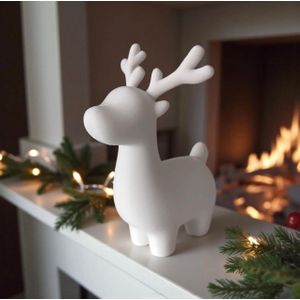 Miraz Renne de Noël décoratif , style minimaliste, Blanc