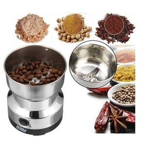 مطحنة كهربائية متعددة الاستخدامات من الستانلس ستيل – لطحن القهوة والتوابل والحبوب بكفاءة عالية