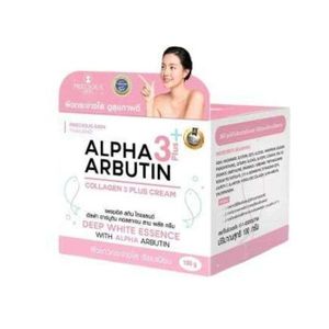 Precious Crème Éclaircissante Visage Alpha Arbutin 3 Plus & Collagène 3 Plus pour Peau Lumineuse et Saine - 100g