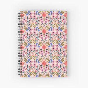 Vibrant floral pattern Spiral Notebook Bloc note
