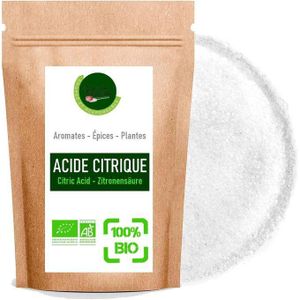 Douce Nature Acide Citrique Alimentaire BIO *1 sachet *250g - (Régulateur d'acidité) 