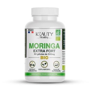 KEAUTY HEALTHY المورينجا قوية إضافية 500 ملغ دعم الحيوية و سوبرفود غني بالفيتامينات والبروتينات