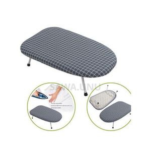Planche à repasser de table pliable au design géométrique moderne – Compacte et stable pour la maison et le voyage
