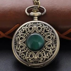 Montre de poche à Quartz en Bronze, Style Antique