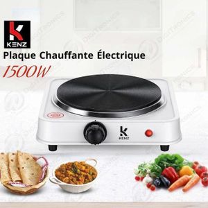 Kenz Réchaud Électrique 1500W, 5 Niveaux de Puissance, GE-5647