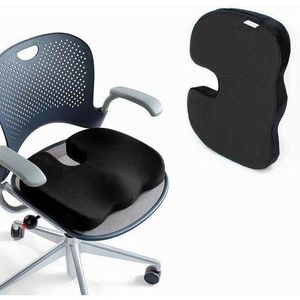 Coussin Orthopédique Ergonomique à Mémoire de Forme – Soulagement du Coccyx et du Dos – Confort pour Chaise de Bureau, Maison ou Voiture