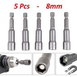 Douille pour perceuse, douille magnétique Douille pour tournevis écrou adaptateurs de forets - 8 mm