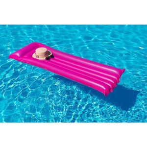Matelas de Piscine Gonflable Tapis de Plage Gonflable Flottant - 183x69Cm - Rose