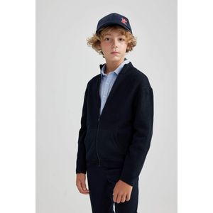 Defacto Regular Fit Half Turtleneck Cardigan