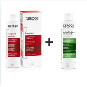 Vichy PACK  Dercos Shampooing Energisant + .Shampooing Anti-Pelliculaire 200ML