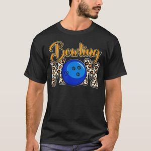 T-shirt Bowling Maman Leopard Bowling Sports Lover Mothers