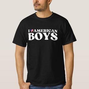 I Love American Boys I Red Heart USA Boys America T-Shirt unique design - t shirt tres bon qualite